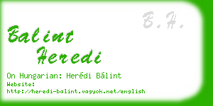 balint heredi business card